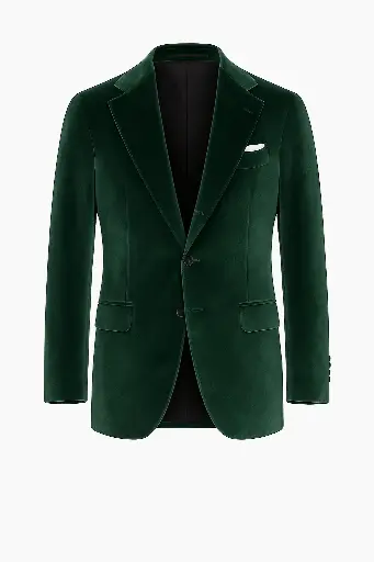 Green Velvet Blazer